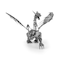 Metal Earth® ICONX Silver Dragon 3D Metal Model Kit